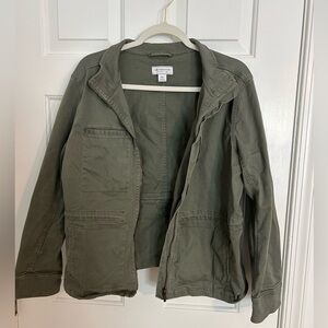 Liz Claiborne green denim jacket size M